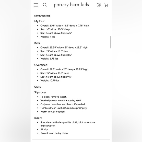 Pottery Barn Kids Anywhere Chair Slipcover - Picture 6 of 7